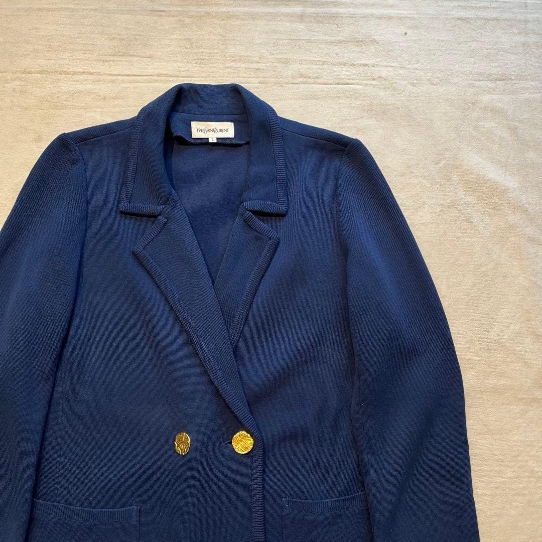 ジャケット・アウター Yves Saint Laurent knit tailored jacket