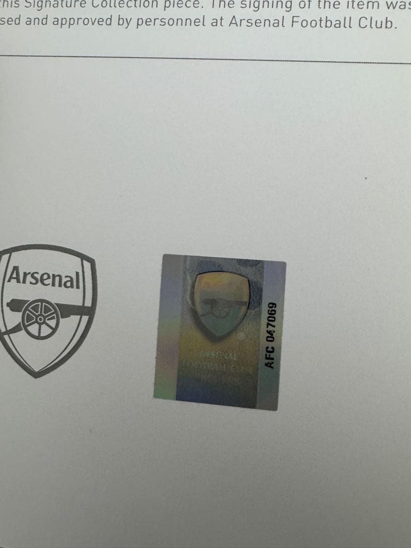 アーセナル 冨安健洋　サイン入りジャージ