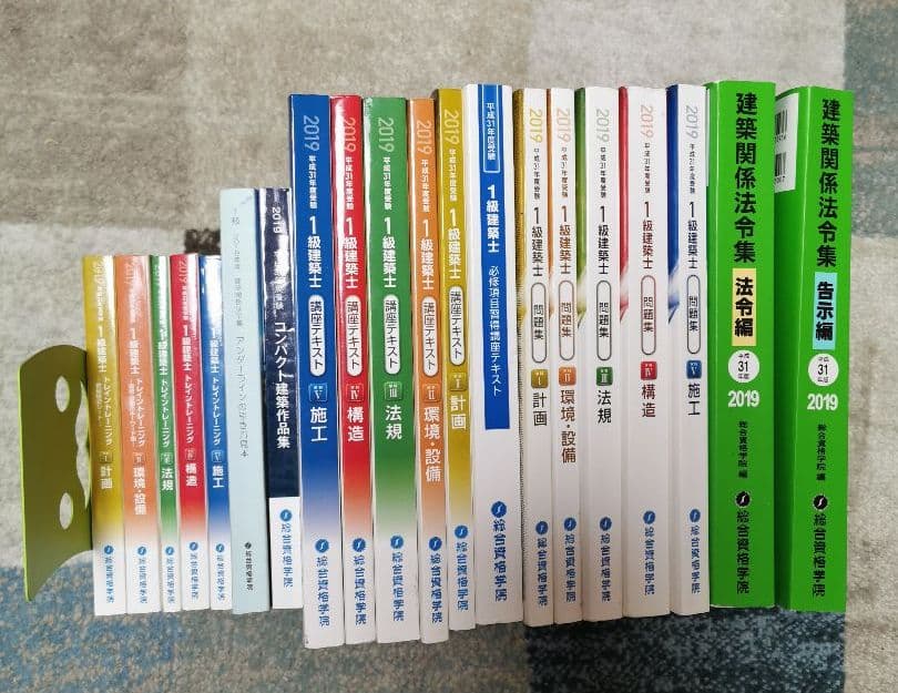 ☆【送料無料】☆　H 31年度（2019年）問題集・セット 一級建築士 総合資格