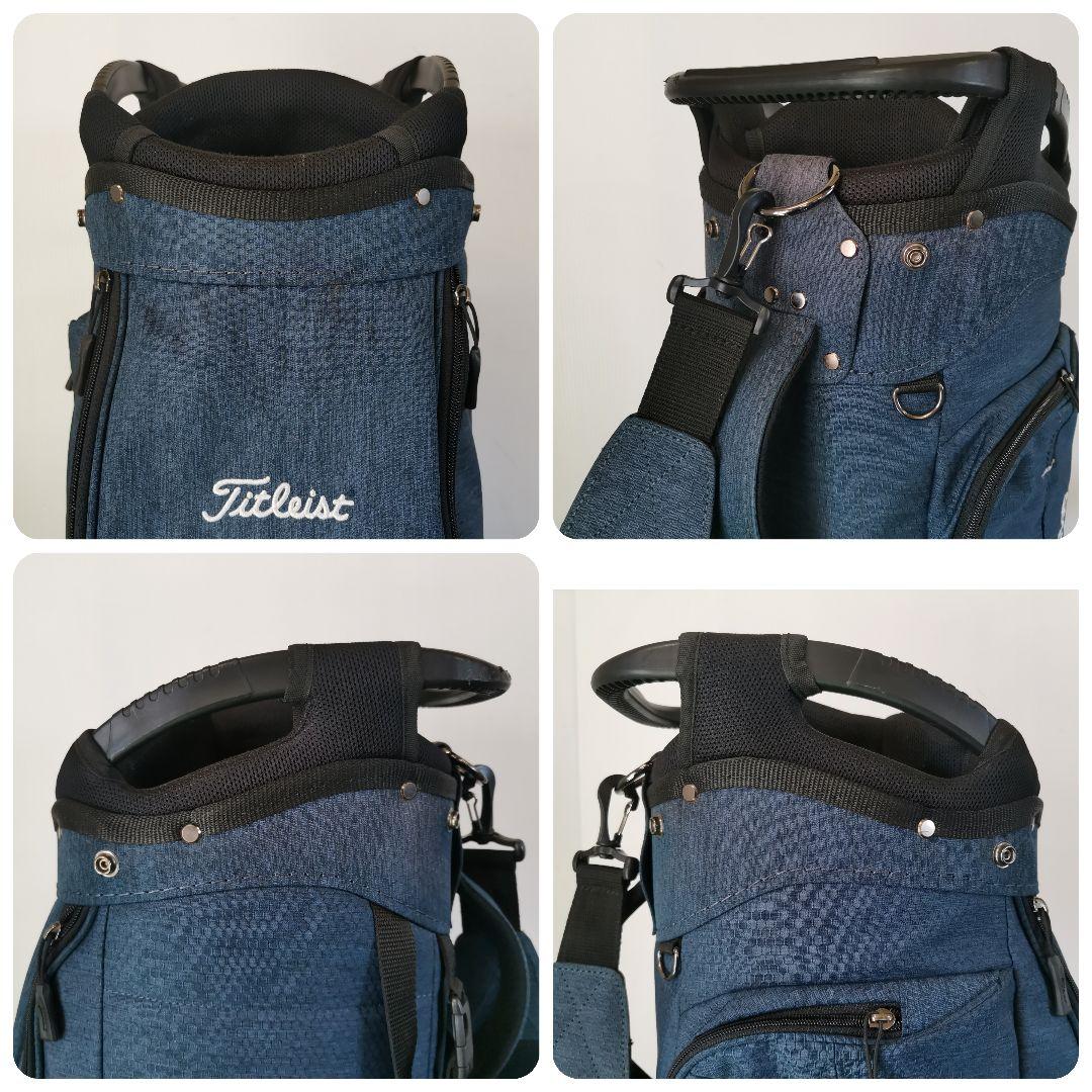 【軽量】Titleist タイトリスト キャディバッグ ゴルフバッグ ネイビー