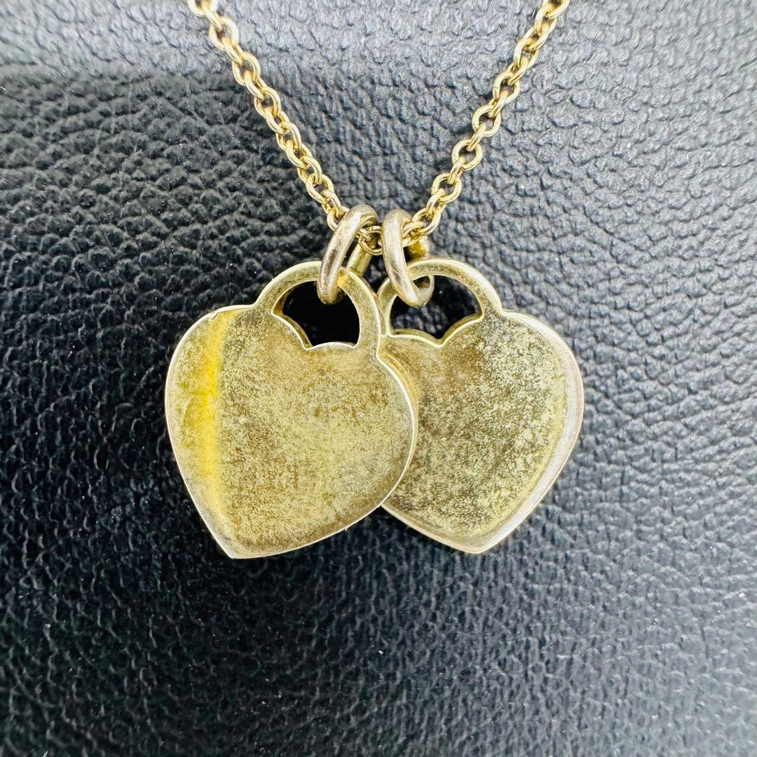 ✨Tiffany& Co✨リターントゥ✨ダブルハート✨ピンク✨ネックレス✨