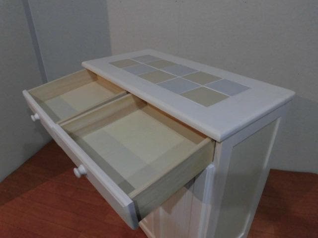 送料無料/アウトレット/新品★カントリー調★分別ダストボックス（3分別）ホワイト