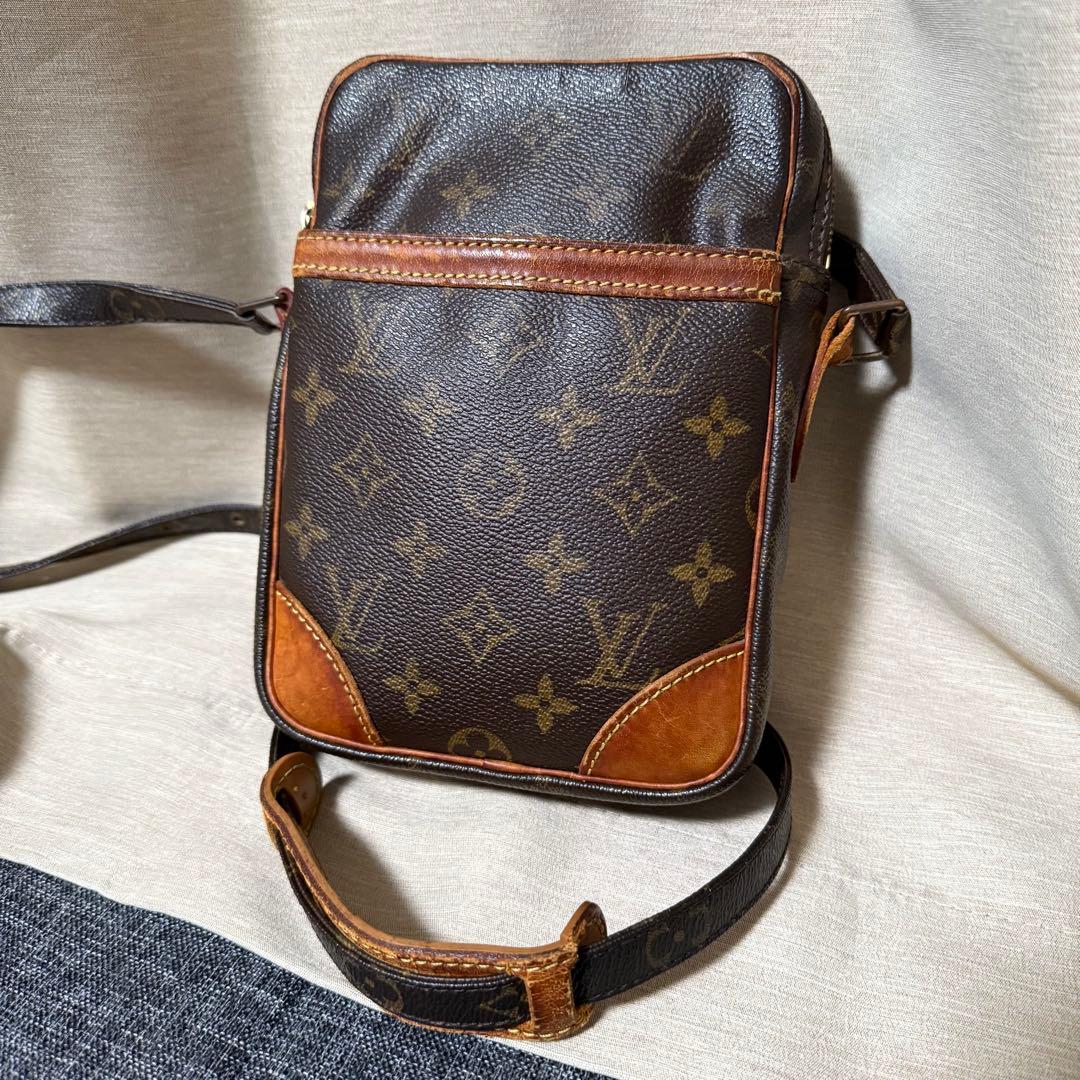 【鑑定済】 ベタ無 ルイヴィトン ダヌーブ モノグラム ショルダーバッグ