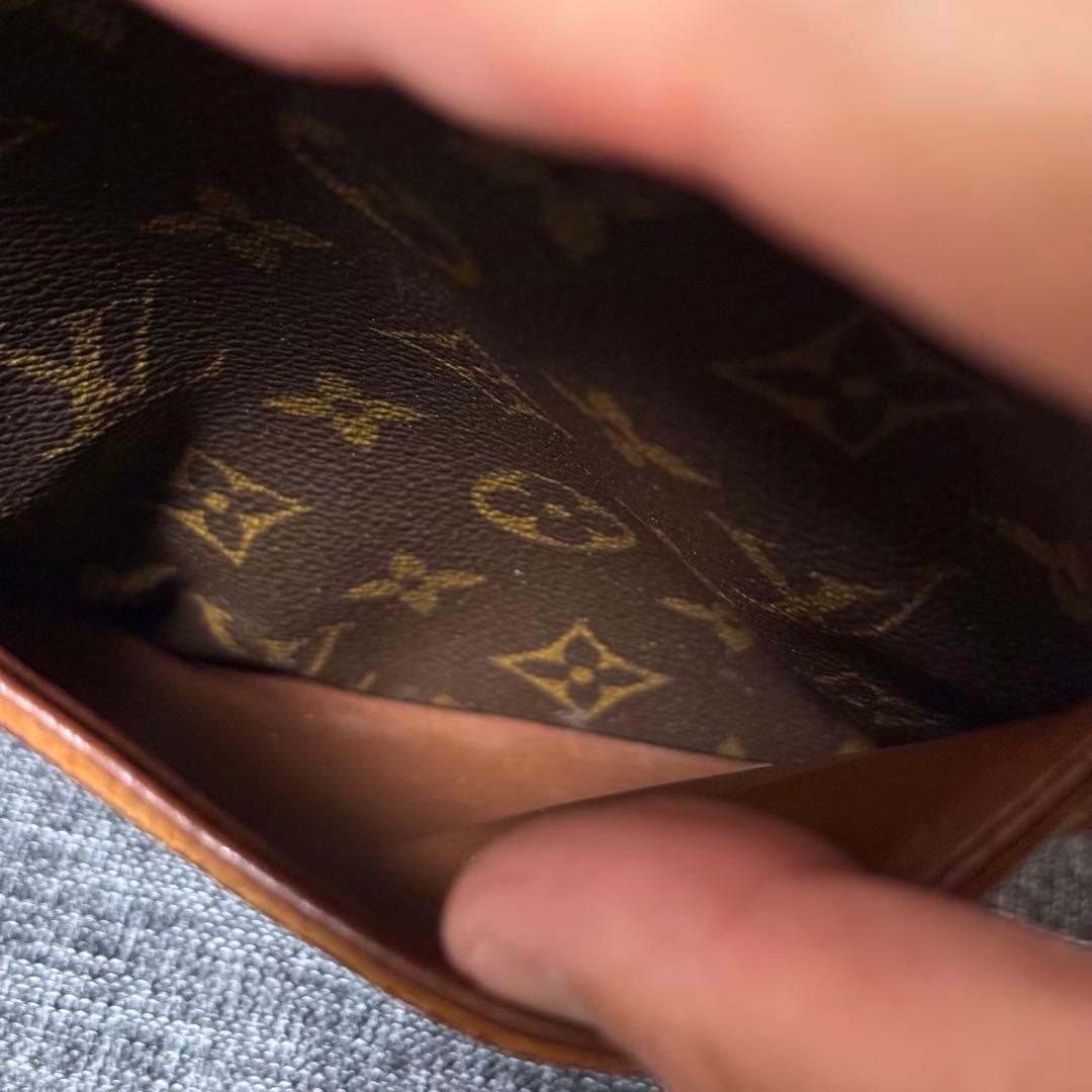 【鑑定済】 ベタ無 ルイヴィトン ダヌーブ モノグラム ショルダーバッグ