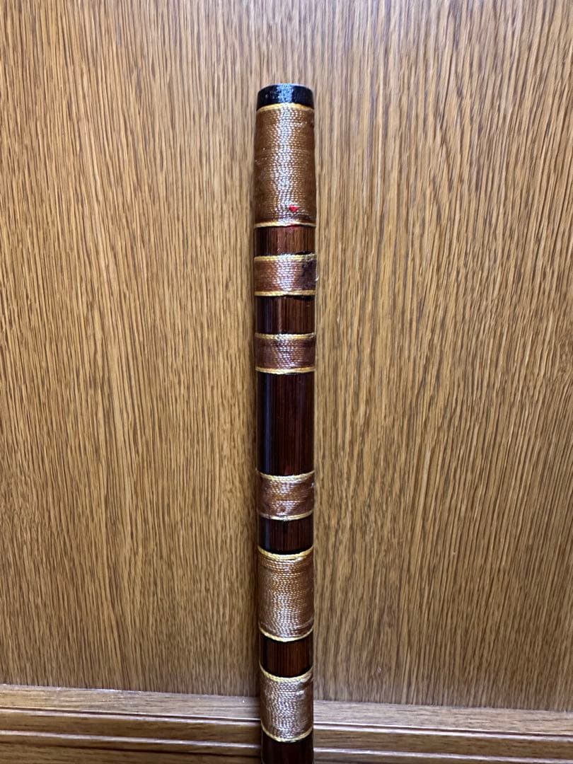 【特価】篠笛 眞風 古典調 5本調子 半総巻き 燻竹