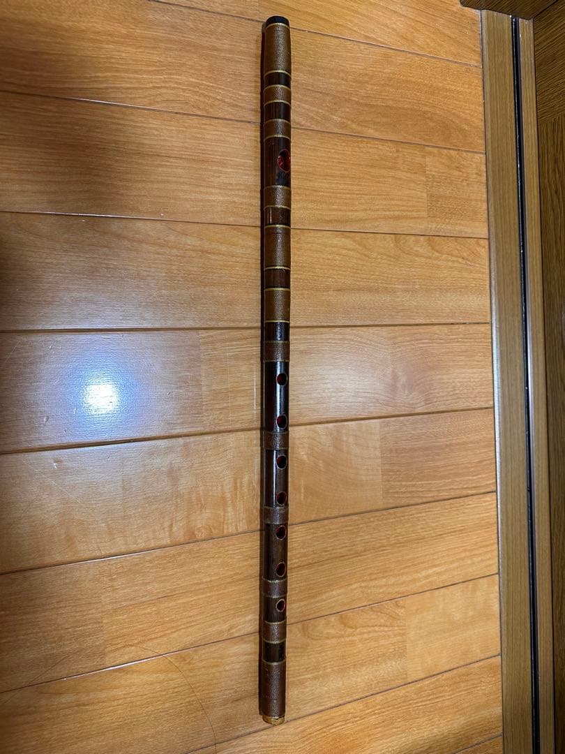【特価】篠笛 眞風 古典調 5本調子 半総巻き 燻竹