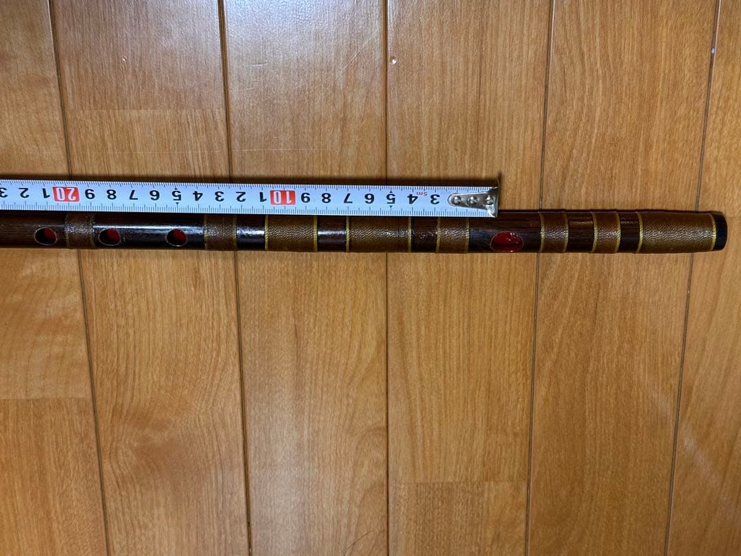 【特価】篠笛 眞風 古典調 5本調子 半総巻き 燻竹