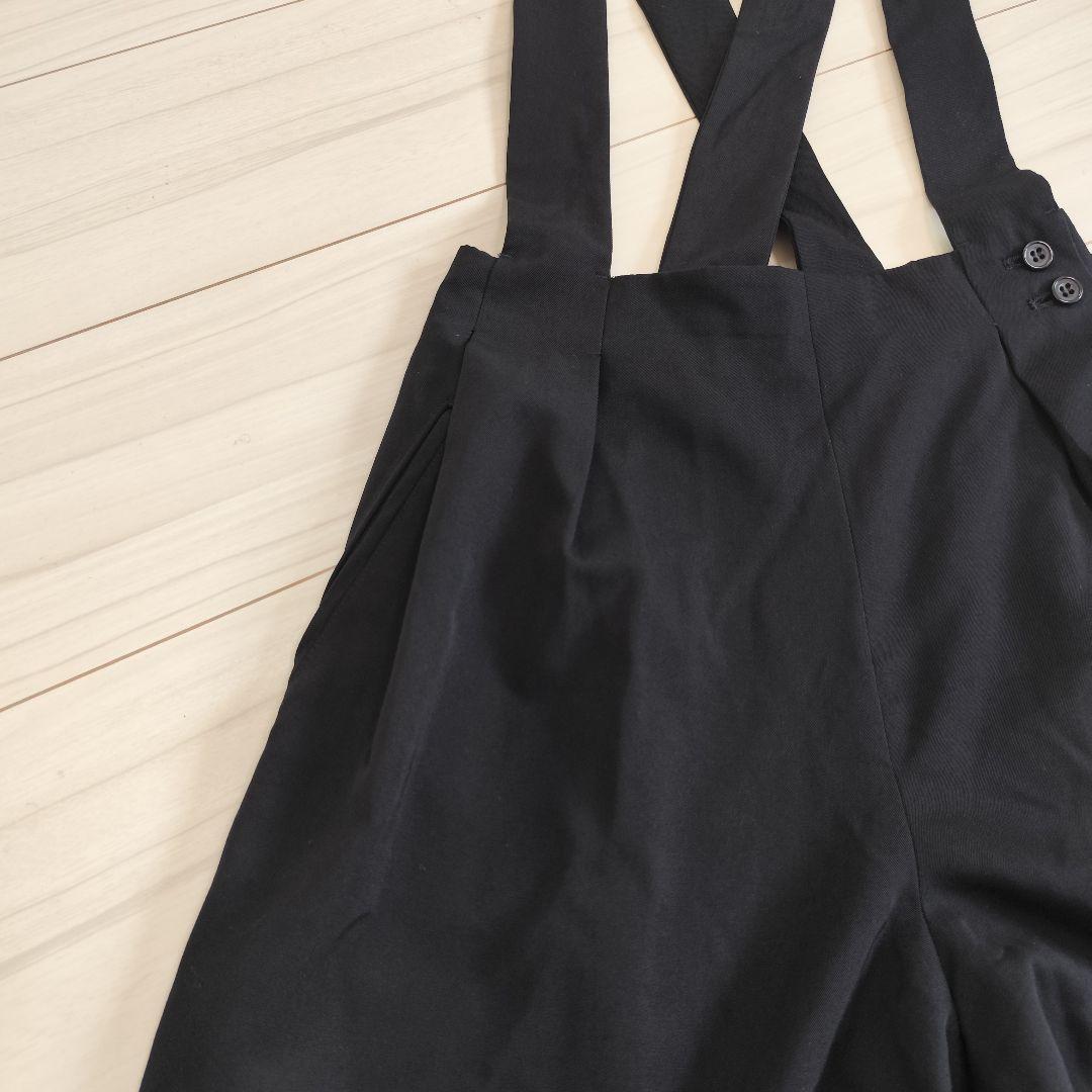 美品✨️Y's ヨウジヤマモト タックワイド サロペットパンツ ブラック