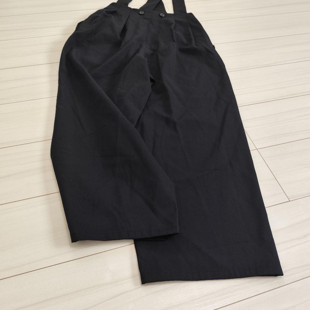 美品✨️Y's ヨウジヤマモト タックワイド サロペットパンツ ブラック