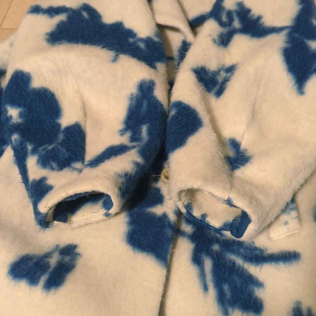 Ameri　UND SHADOW FLOWER WOOL COAT