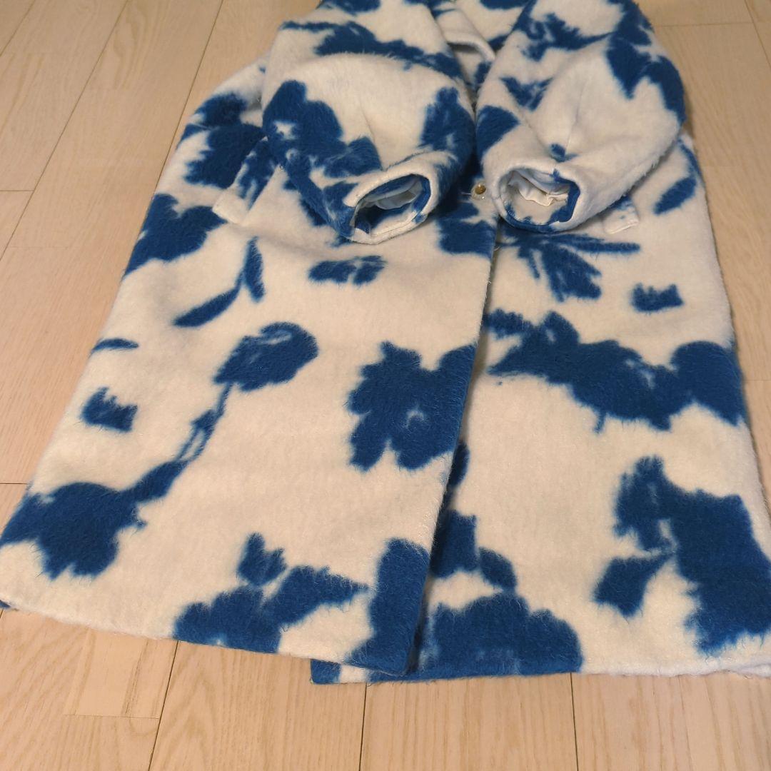 Ameri　UND SHADOW FLOWER WOOL COAT