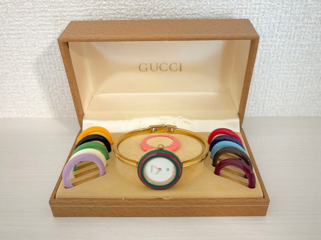 GUCCI 箱付き レディース 時計 チェンジベゼル 12色