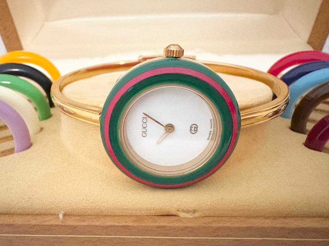 GUCCI 箱付き レディース 時計 チェンジベゼル 12色