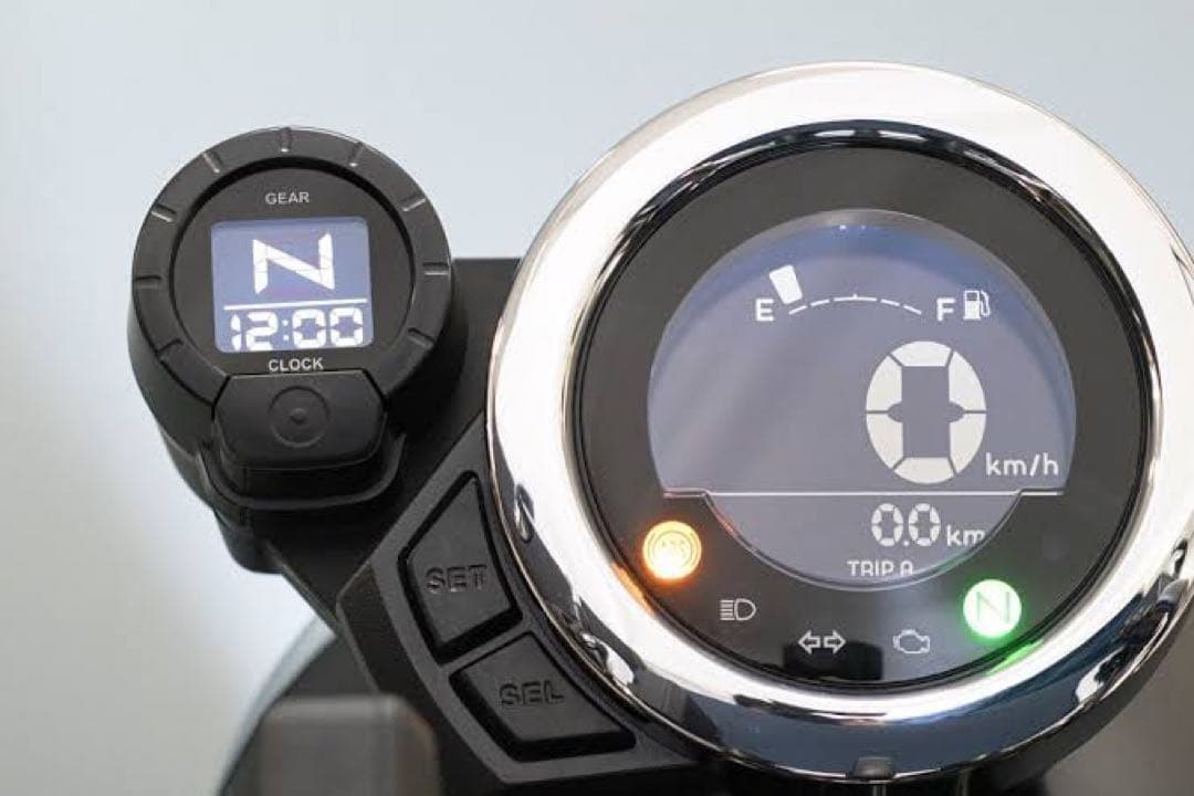 こ*ち様 モンキー125純正クロック&ギヤポジション24年モデル取付￼アタッチメ