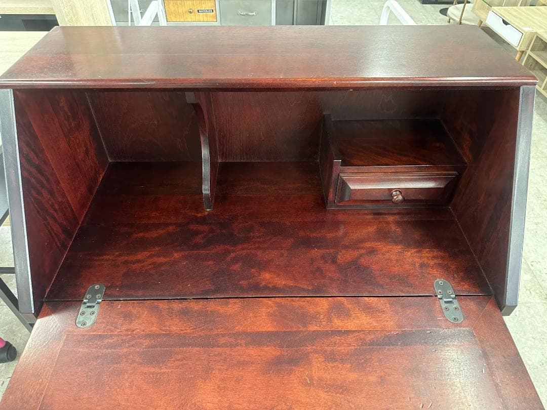 ライティングビューロ　アンティーク　レトロ　ブラウン