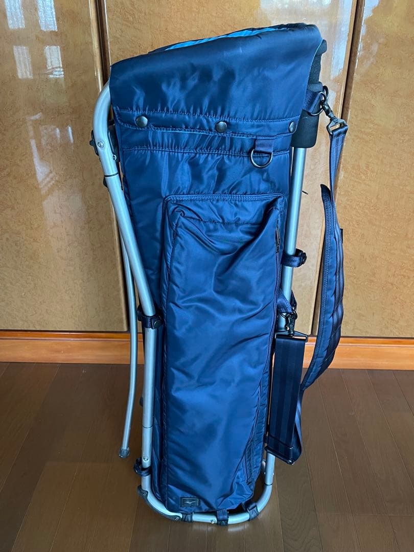 ミズノ フレームウォーカー　 PORTER キャディバッグ ネイビー