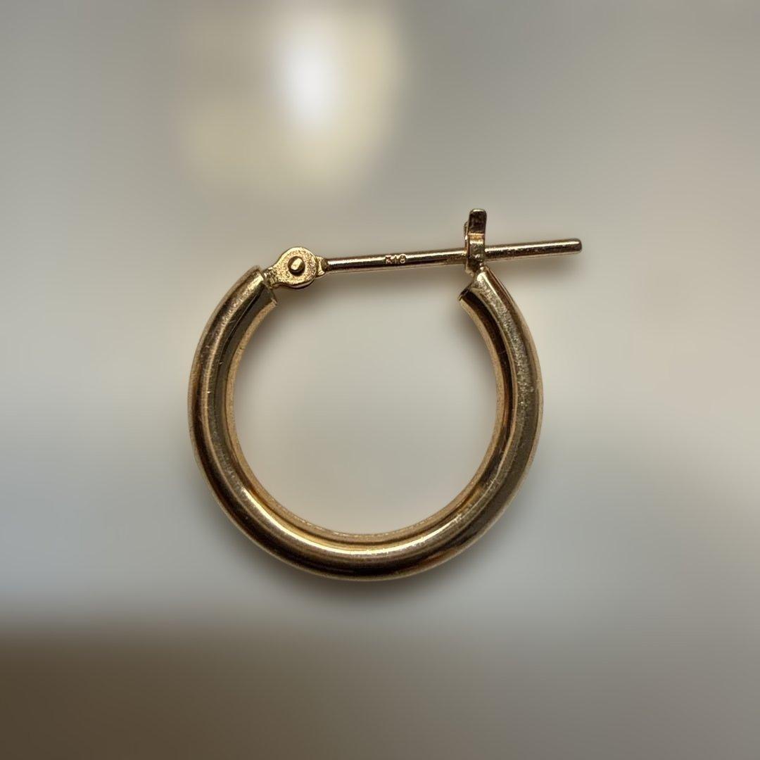 k18ピンクゴールド フープピアス