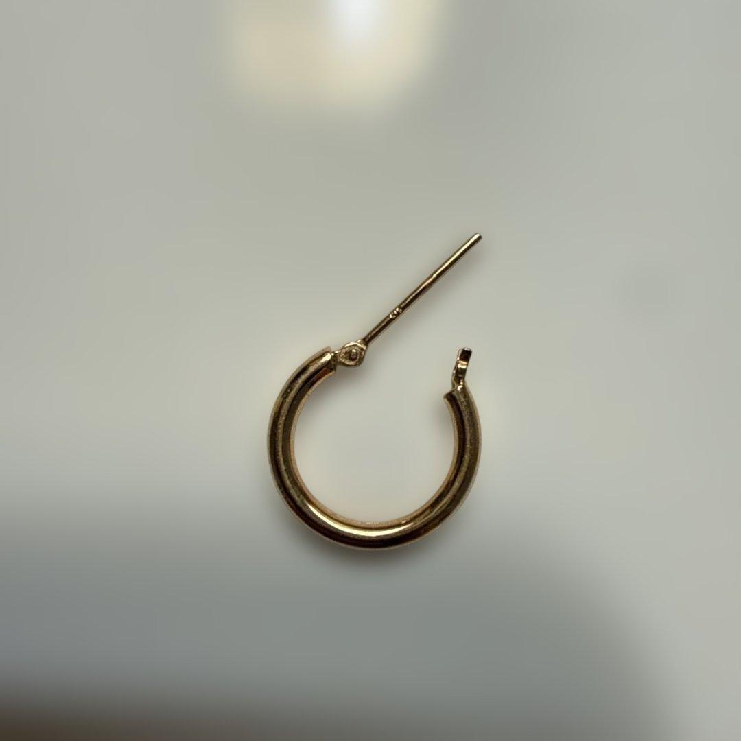 k18ピンクゴールド フープピアス