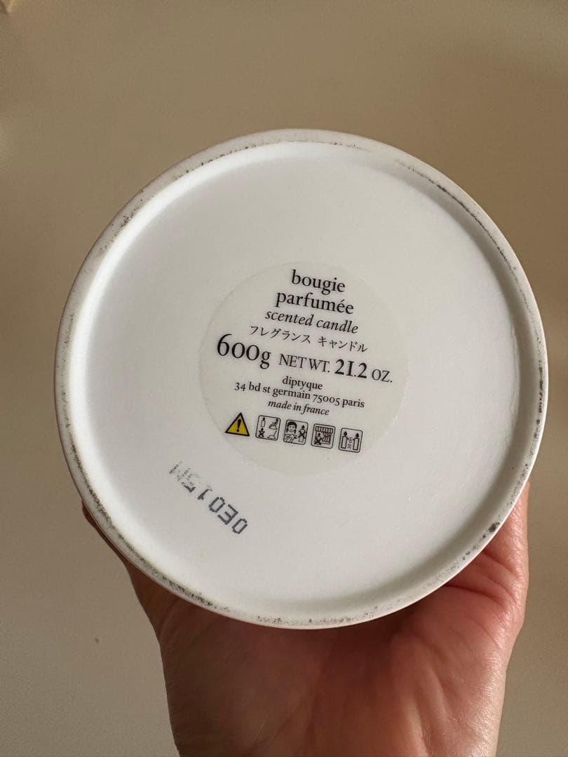 【diptyque】 ROSEキャンドル 600gラージサイズ　ピンク