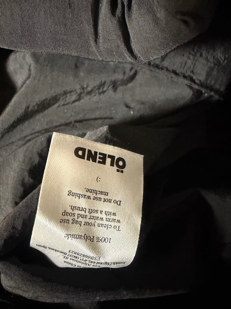 olend オレンド　ONA SOFT BAG COTTON BLACK