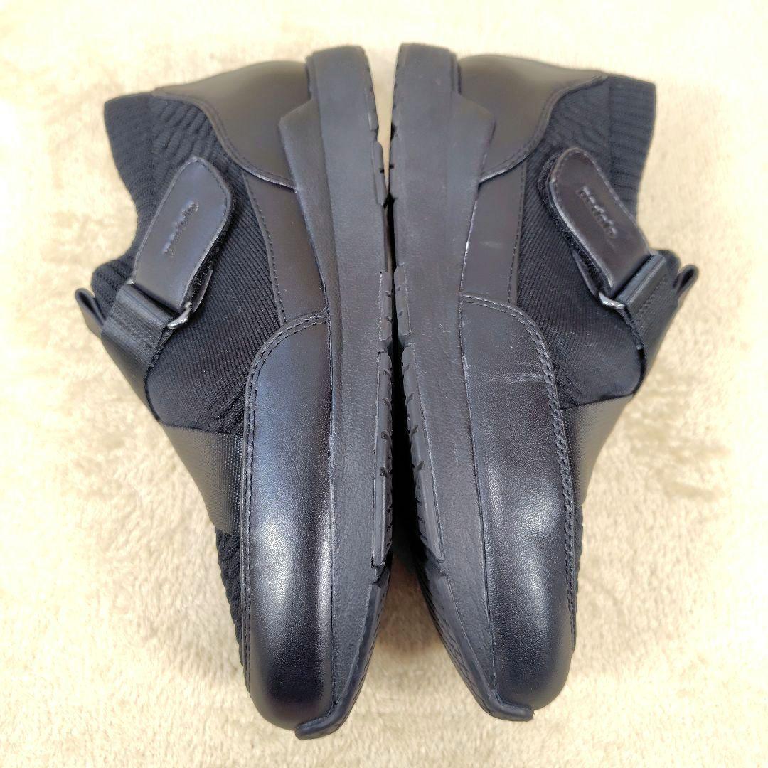 極美品 pedala ペダラ ゴアテックス スニーカー　スリッポン ベルクロ 黒