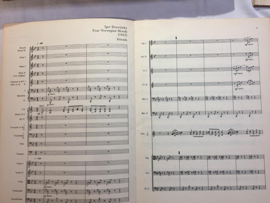 新規、Strawinsky Collection Score 2