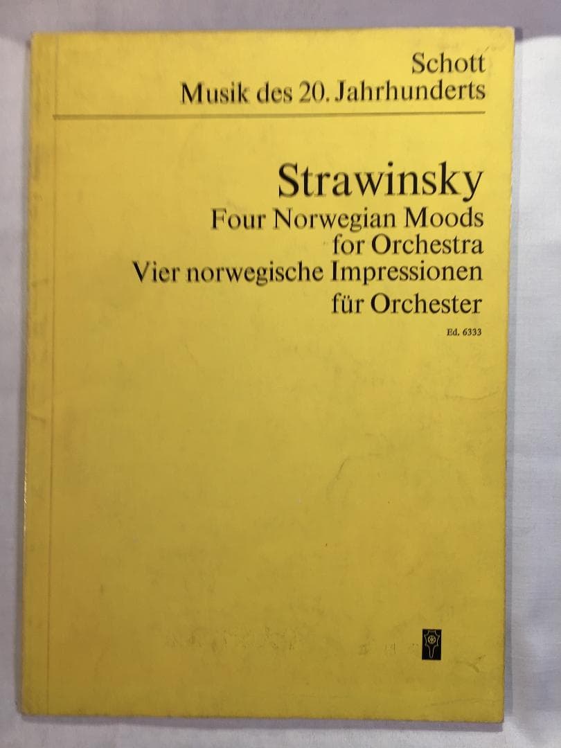 新規、Strawinsky Collection Score 2
