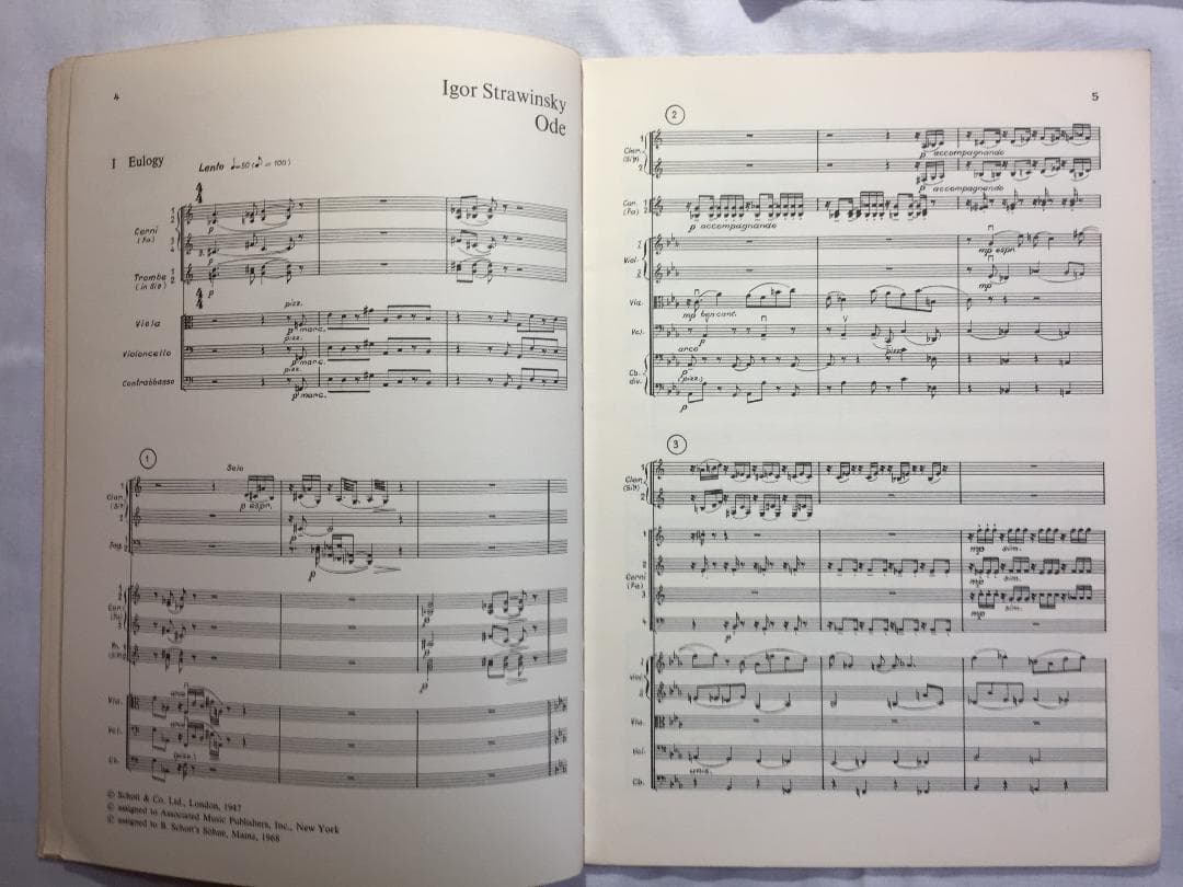 新規、Strawinsky Collection Score 2