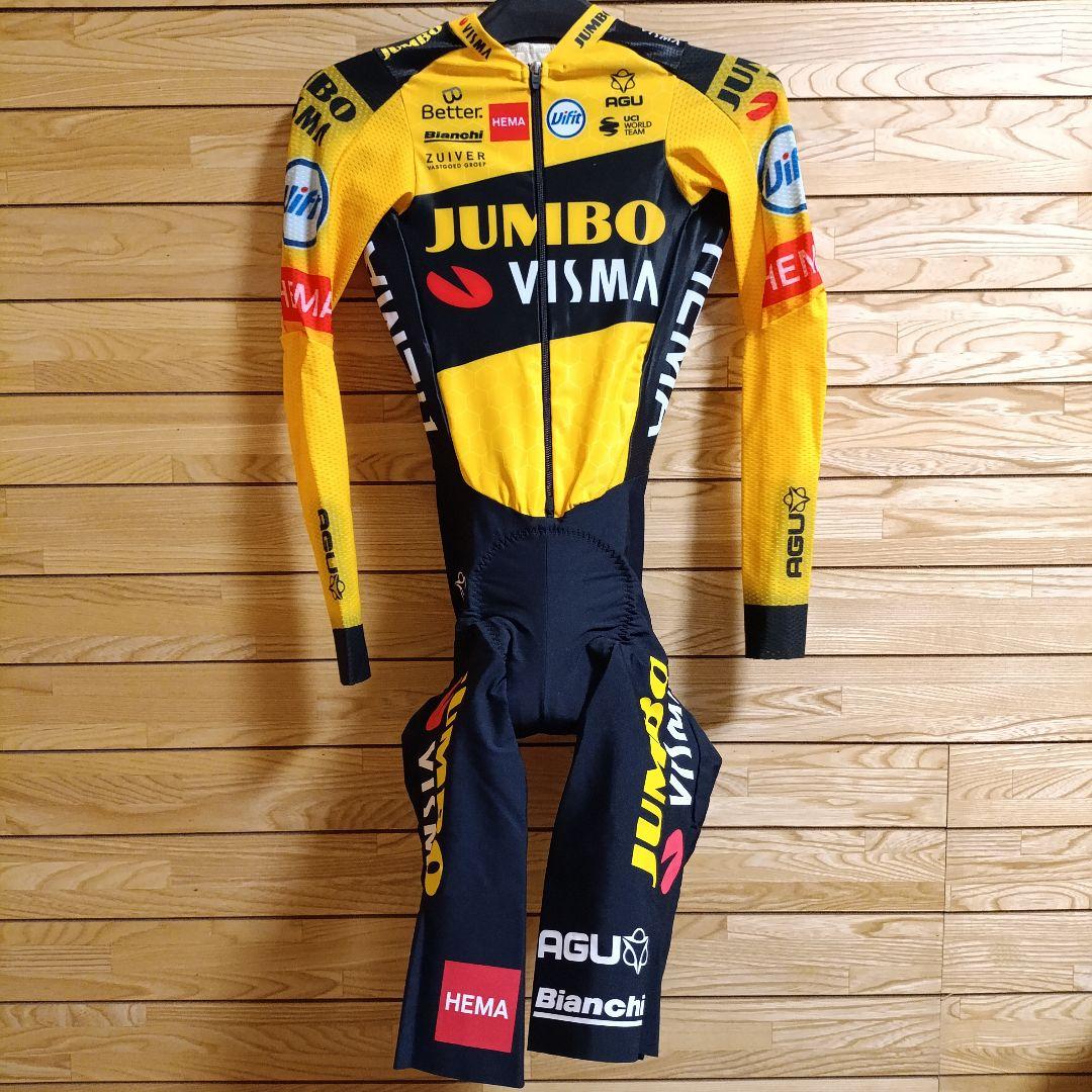 支給品　Jumbo visma　スキンスーツ　AGU　サイクルジャージ　ユンボ