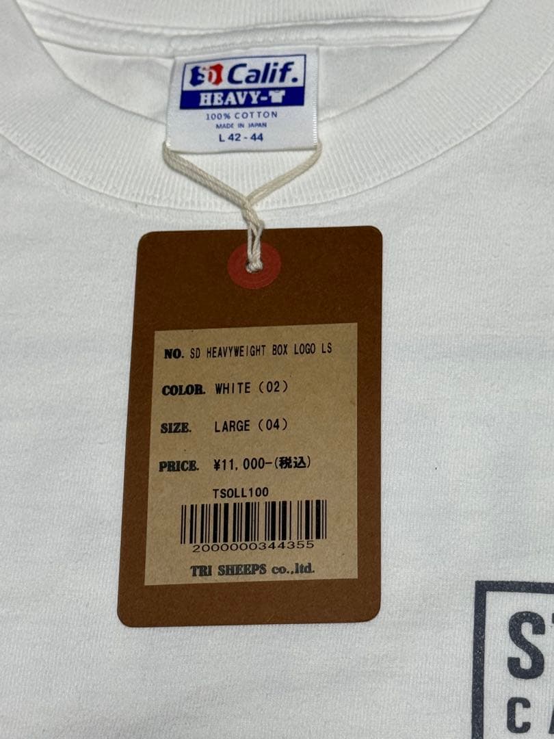 L スタンダードカリフォルニア ヘビーウェイト ボックスロゴ ロンT スタカリ