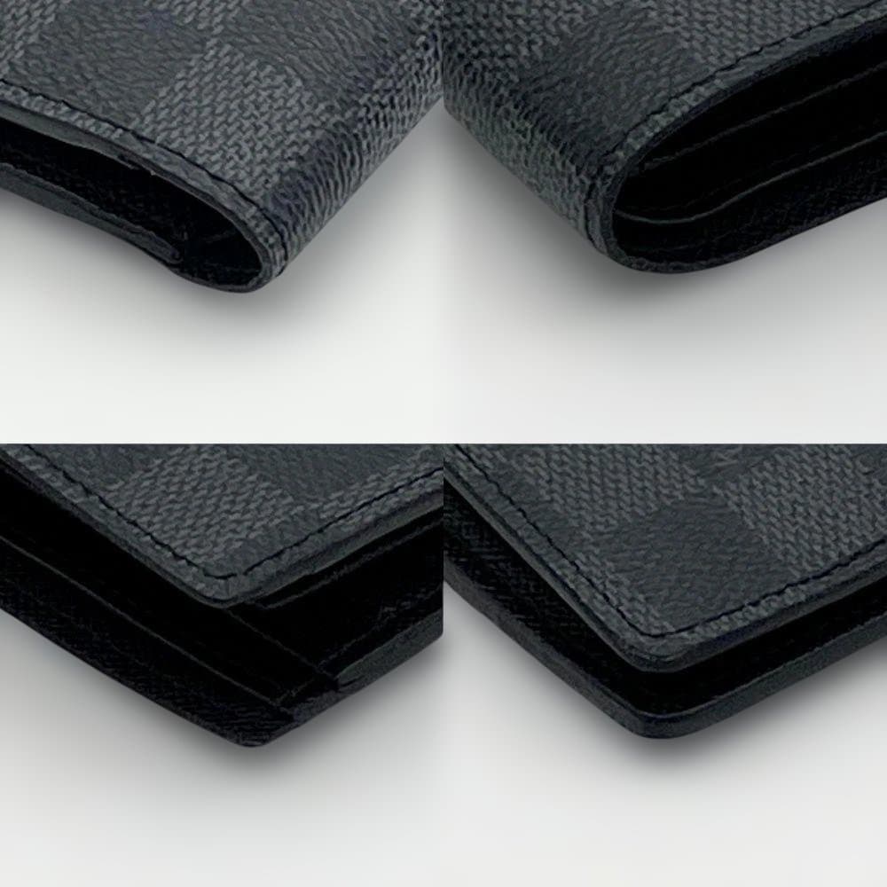 【美品】ルイヴィトン ダミエグラフィット ポルトフォイユマルコNM 二つ折り財布