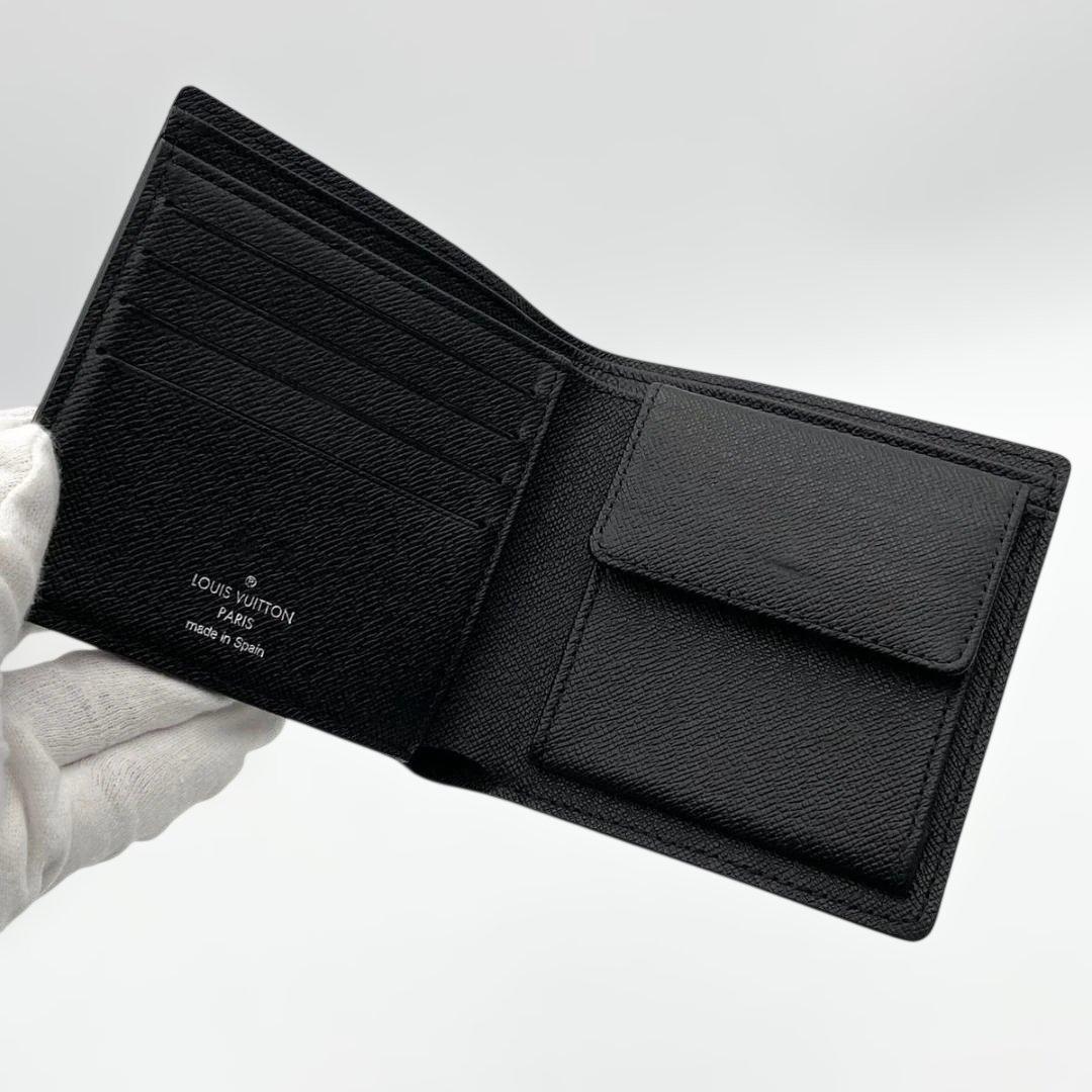 【美品】ルイヴィトン ダミエグラフィット ポルトフォイユマルコNM 二つ折り財布