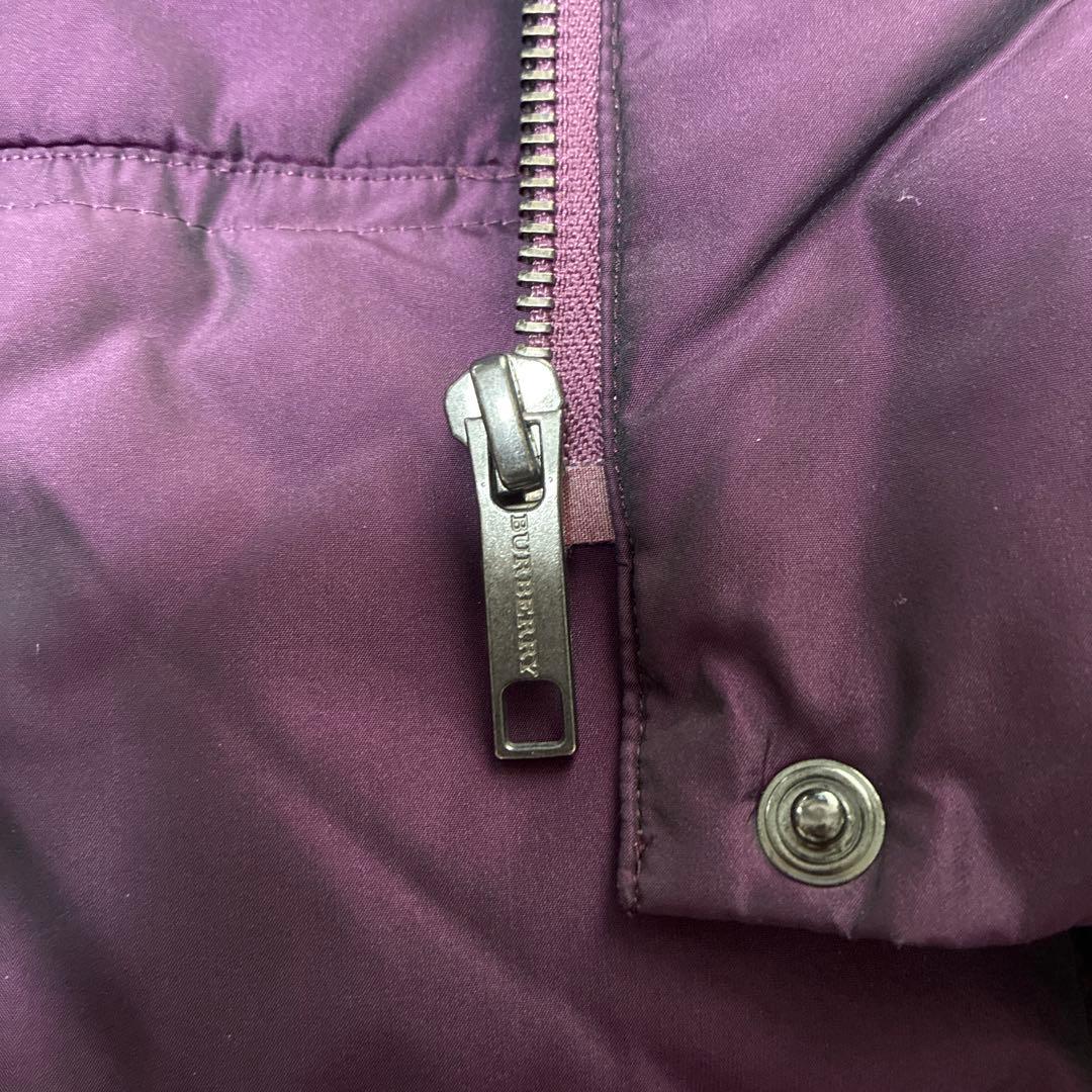 BURBERRY LONDON パープル ダウンベスト サイズ40