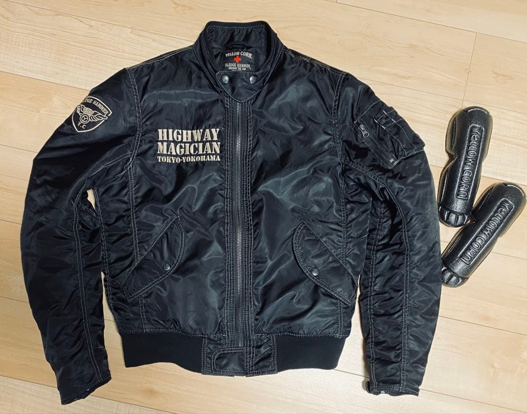 YELLOW CORNイエローコーン ウインタージャケット.XL(LL)黒