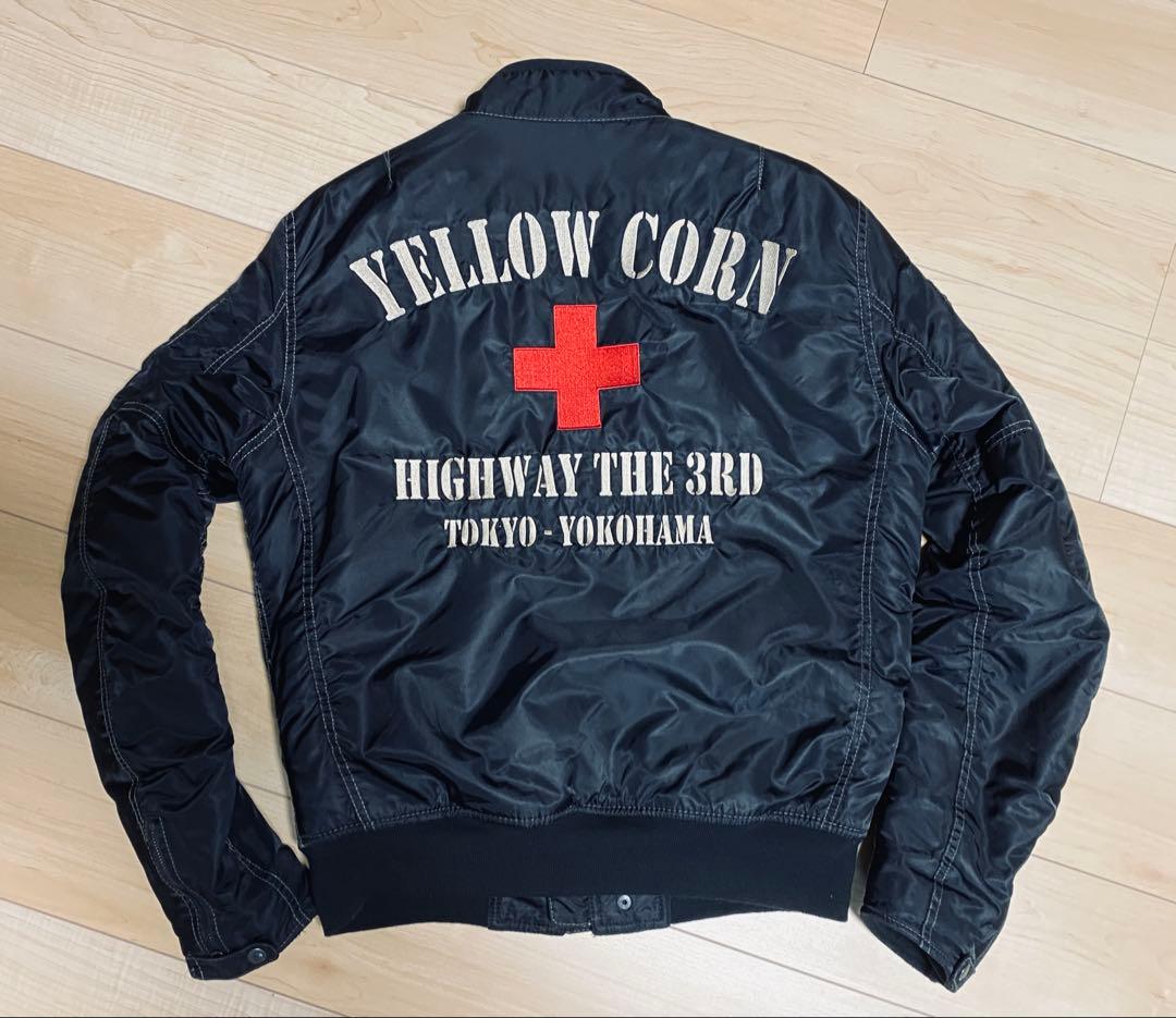 YELLOW CORNイエローコーン ウインタージャケット.XL(LL)黒