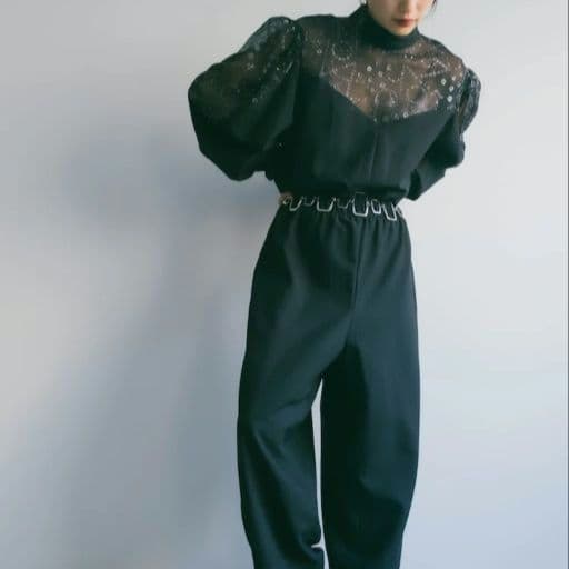 サロペット・オーバーオール・オールインワン MARTE 80s Polyester LamePrint All-in-one