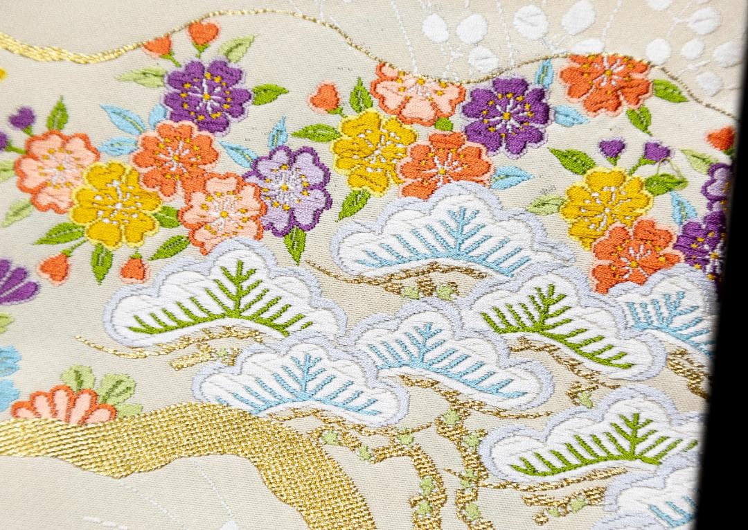 新入荷！ !新品 正絹 織九寸名古屋帯 銀アイボリー地 名古屋仕立て パーティー