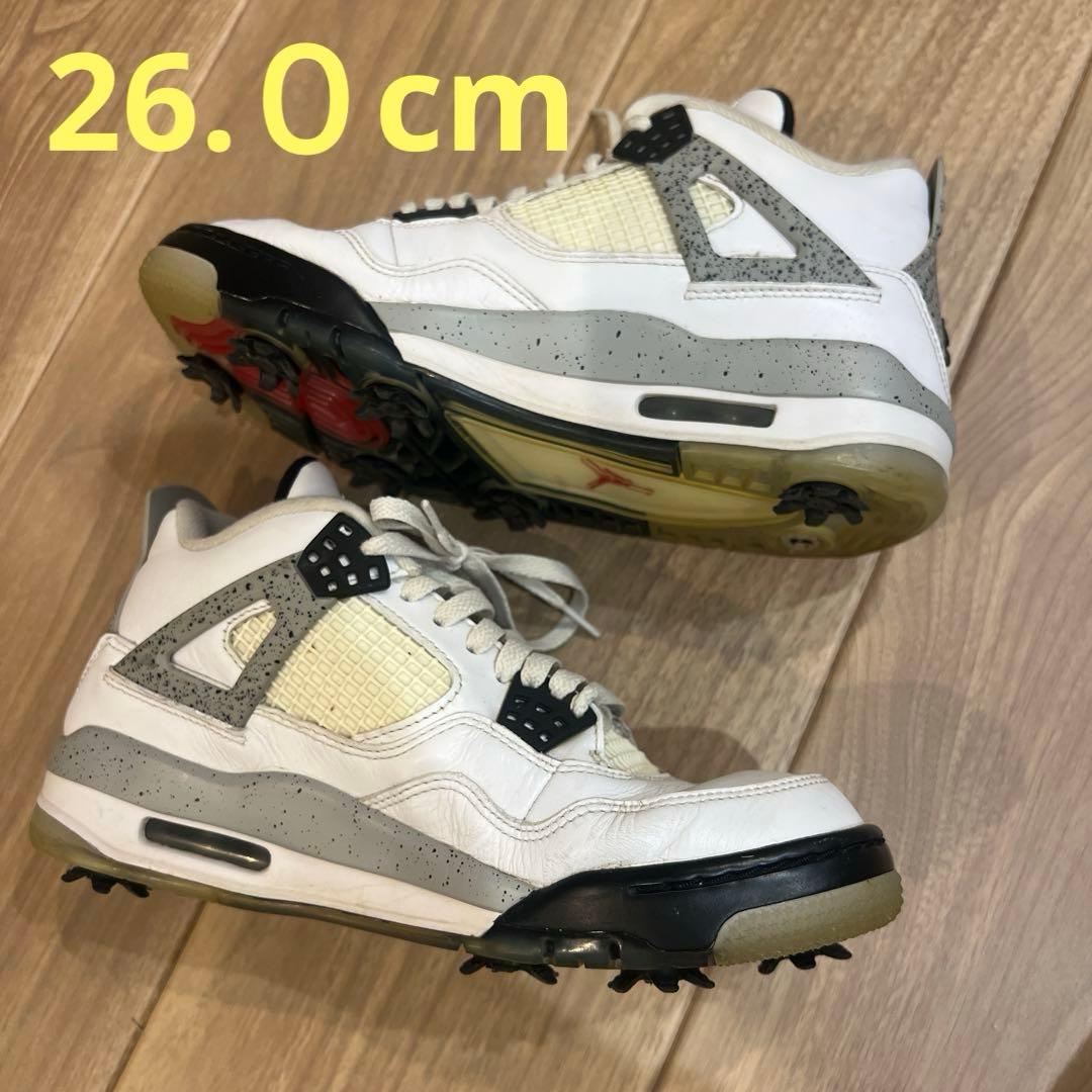 【26.０】ナイキエアジョーダン4 ゴルフシューズ