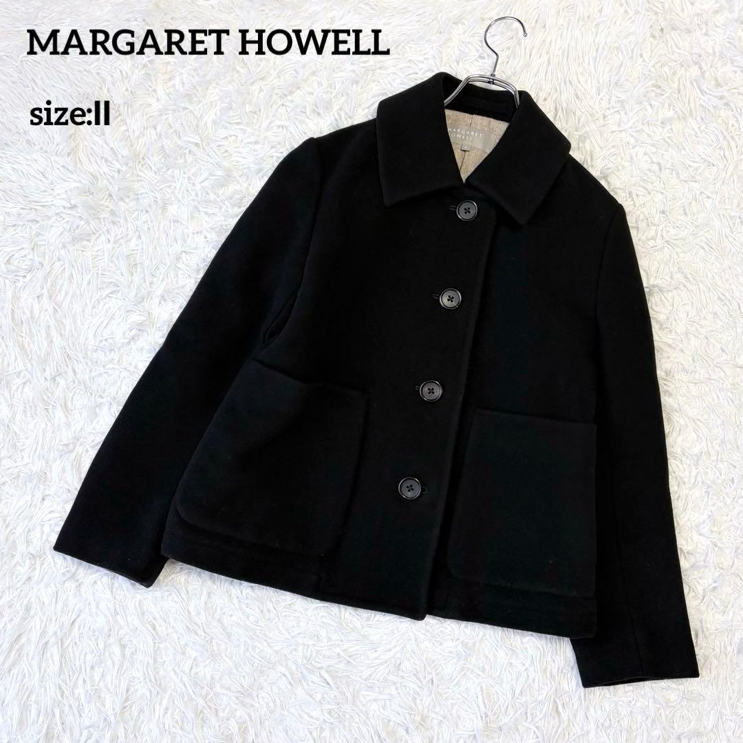 MARGARET HOWELL ウールジャケット シングル ブラック Ⅱ M