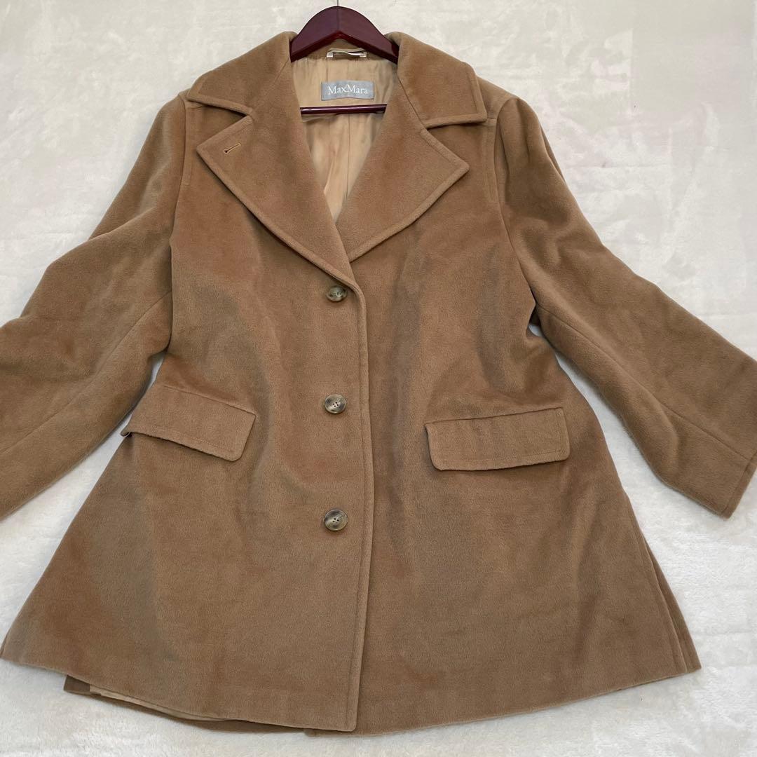 【幻の48サイズ】マックスマーラ ロング チェスターコート 銀タグ 大きいサイズ