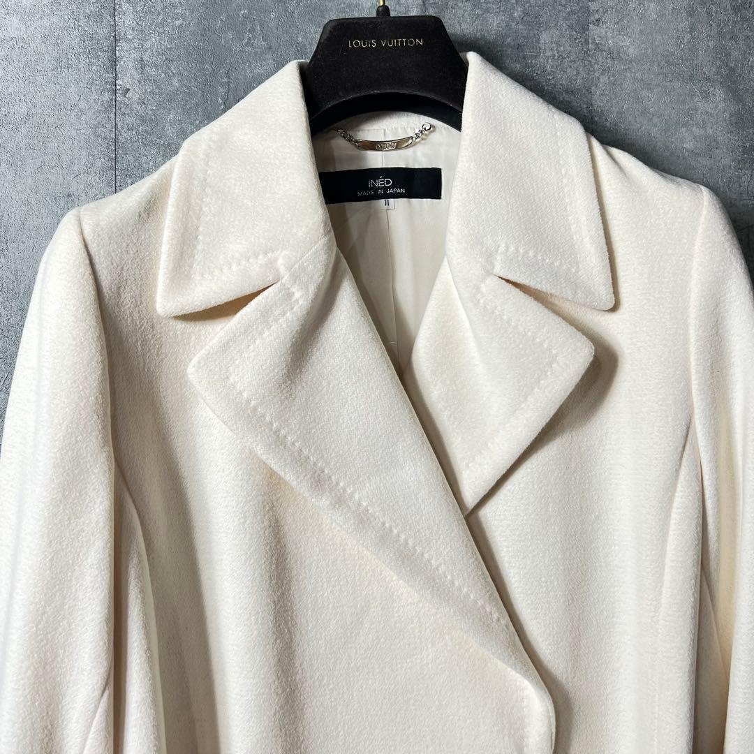 絶対お得❤️INED カシミア、アンゴラ素材使用のロングコート2着おまとめ11号