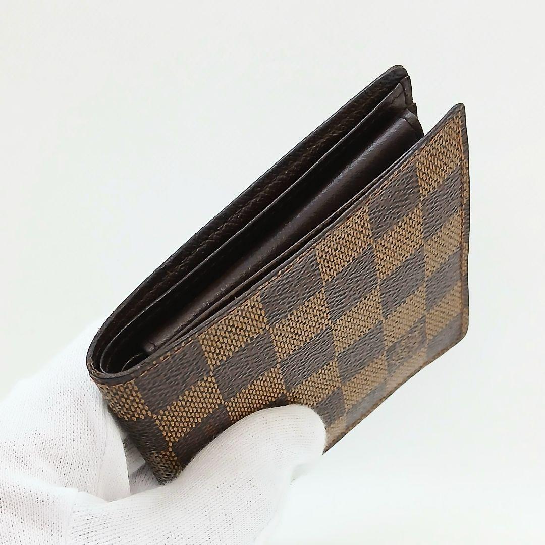 ★良品★ルイヴィトン ダミエ ポルトフォイユ マルコ★二つ折り財布★男女兼用★