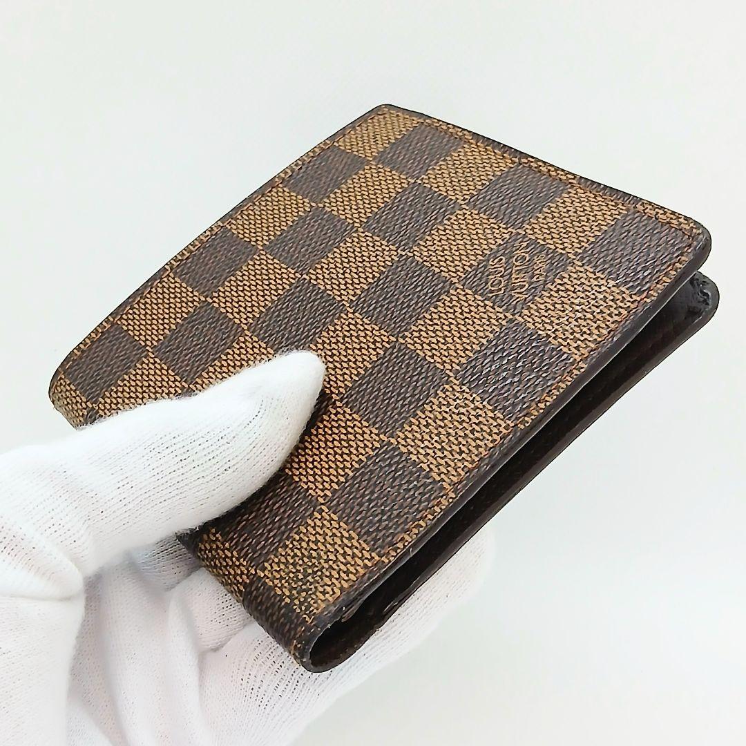 ★良品★ルイヴィトン ダミエ ポルトフォイユ マルコ★二つ折り財布★男女兼用★