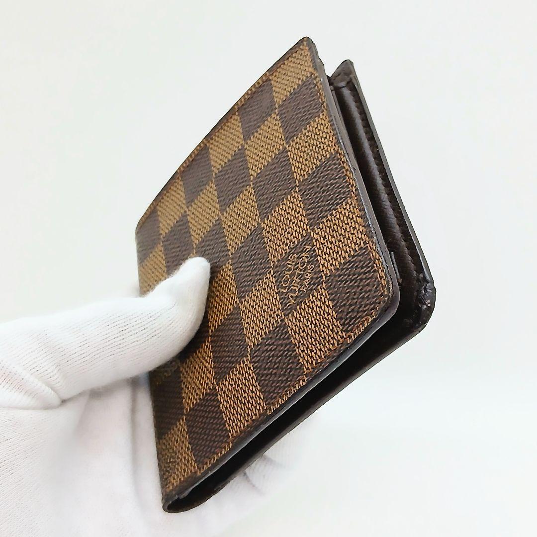 ★良品★ルイヴィトン ダミエ ポルトフォイユ マルコ★二つ折り財布★男女兼用★