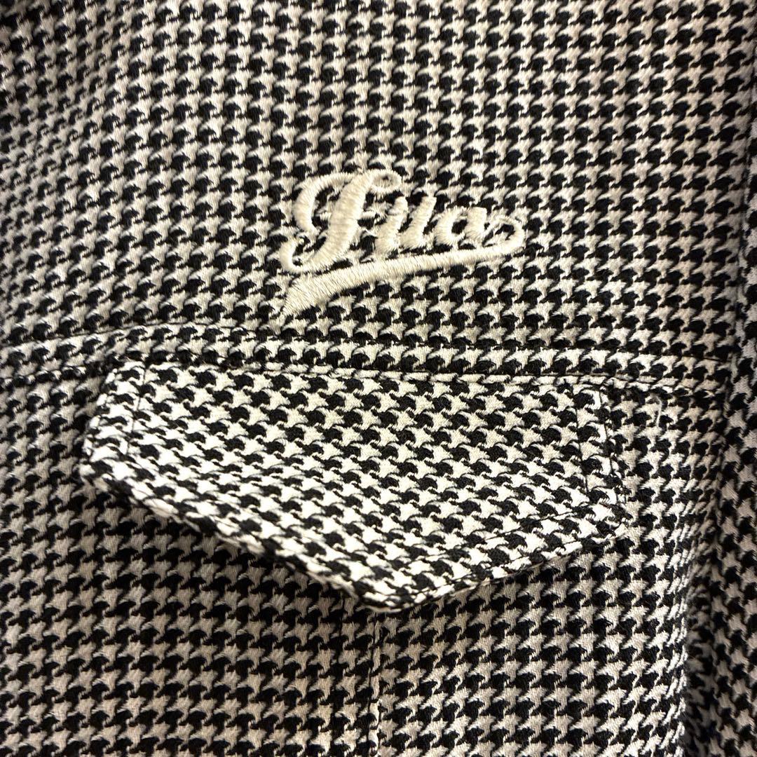 フィラ　Fila ゴルフ　ワンピース　チャック　ファスナー　千鳥柄　スポーツ　服