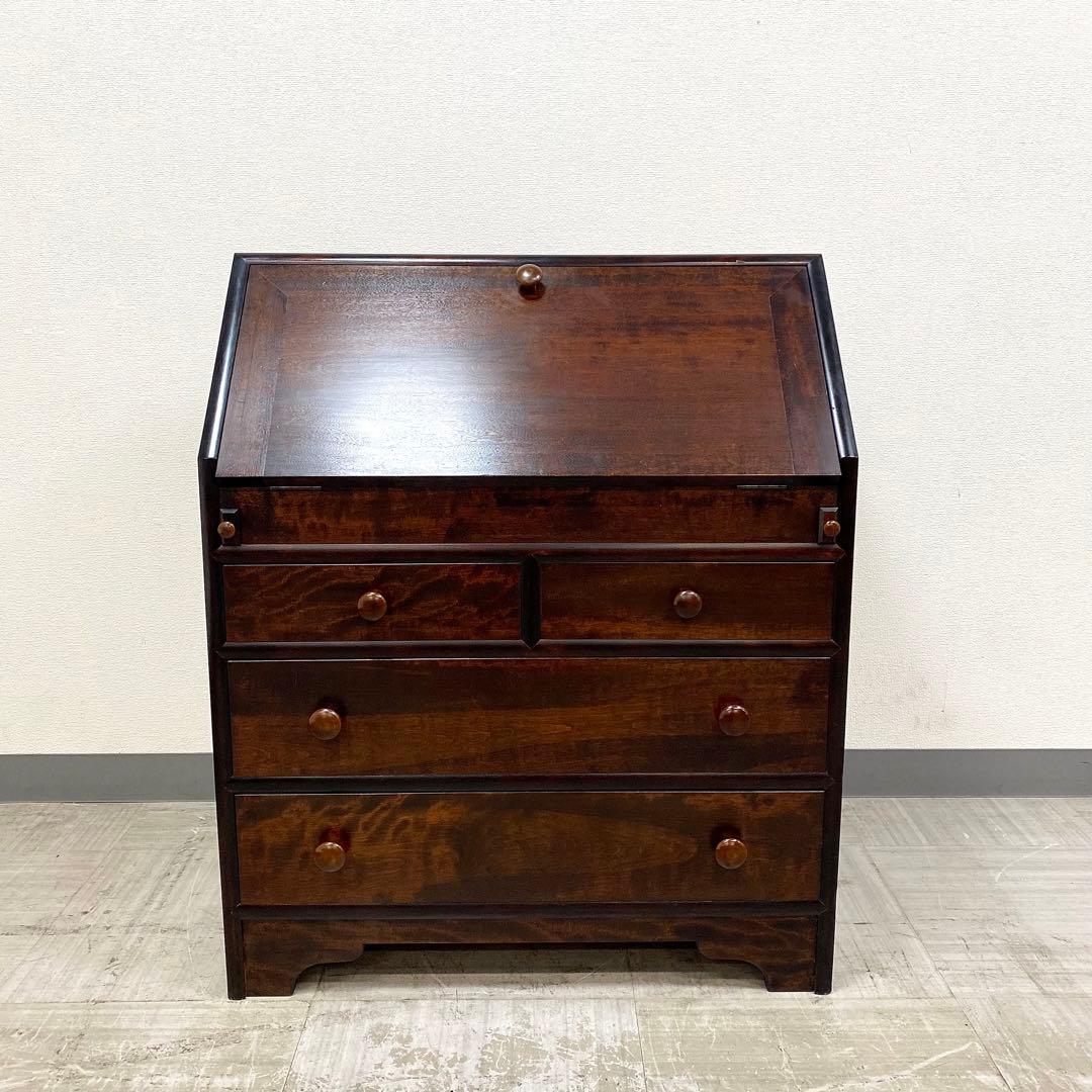 松本民芸家具 ライティングビューロー チェスト デスク 机 民藝 民芸家具 2