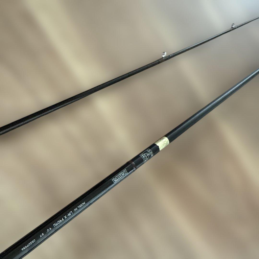 フライロッドをヘチ竿に改造した釣り竿