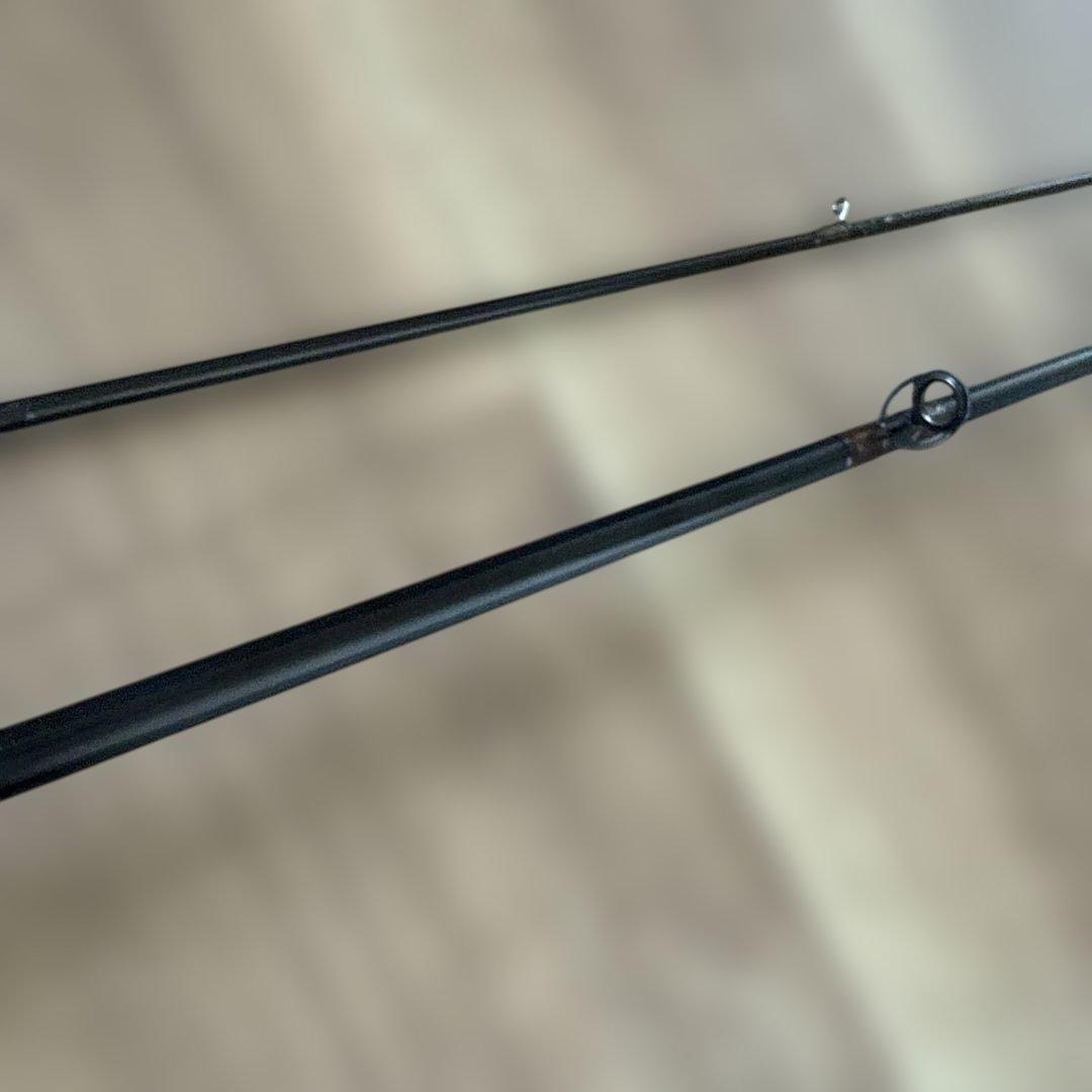 フライロッドをヘチ竿に改造した釣り竿