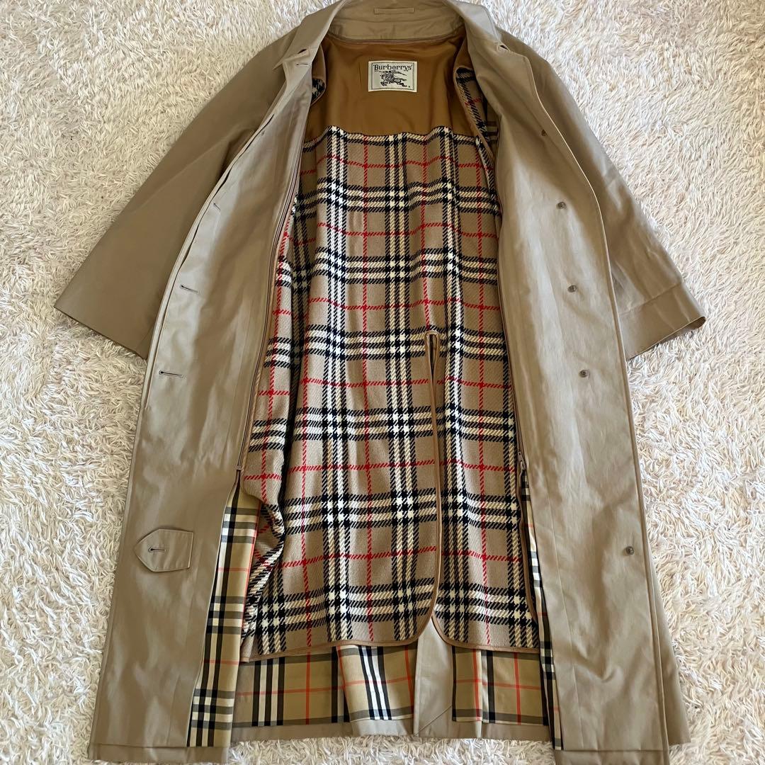 な*ら様 バーバリー ステンカラーコート ノバチェック　ライナー付き