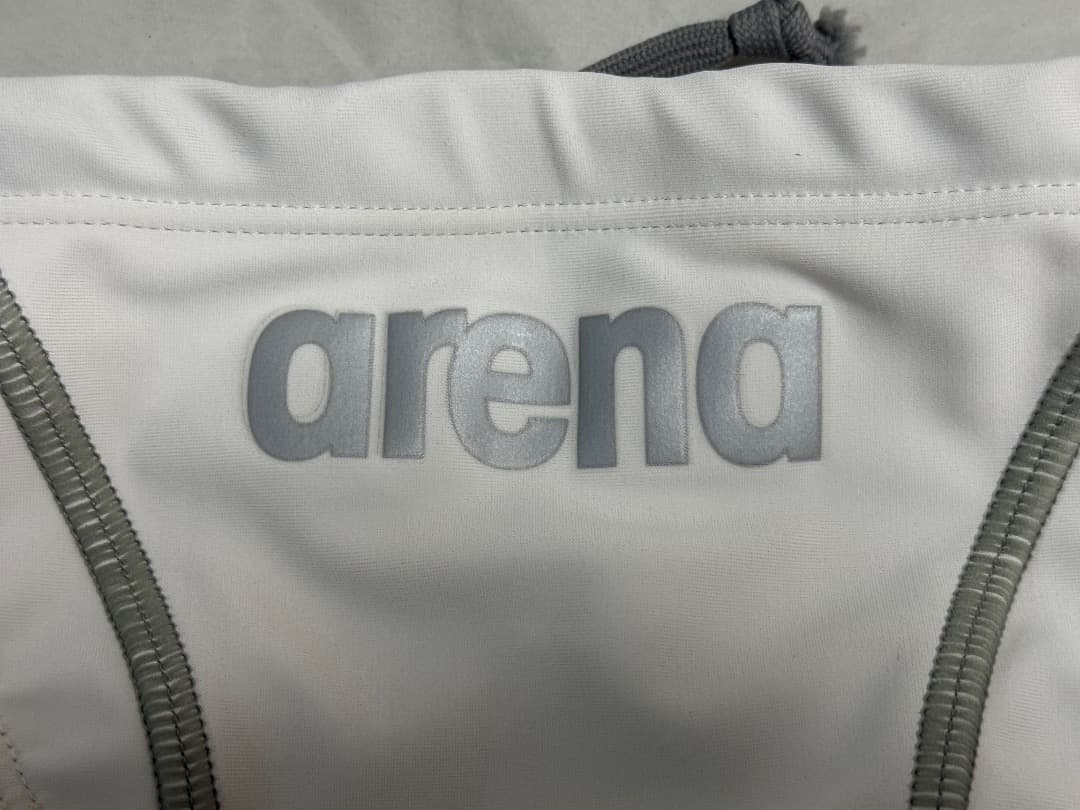 【Lサイズ】arena 競泳水着 【ホワイト 白】競パン